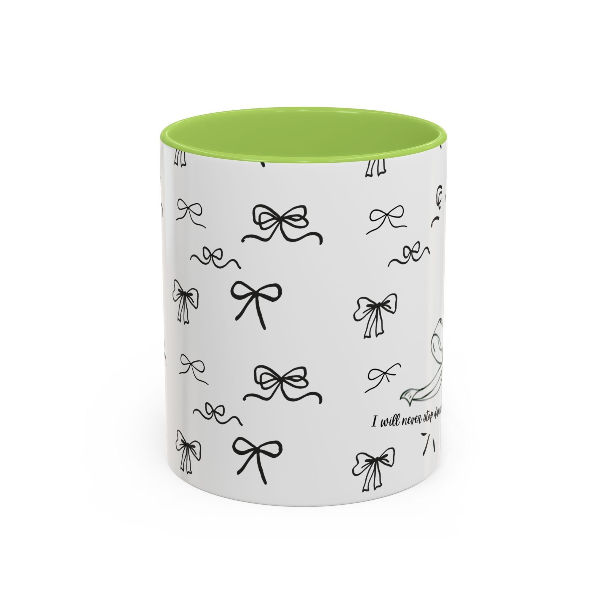 Ballet Accent Coffee Mug — Cute Dark Ballet Design (11/15oz)