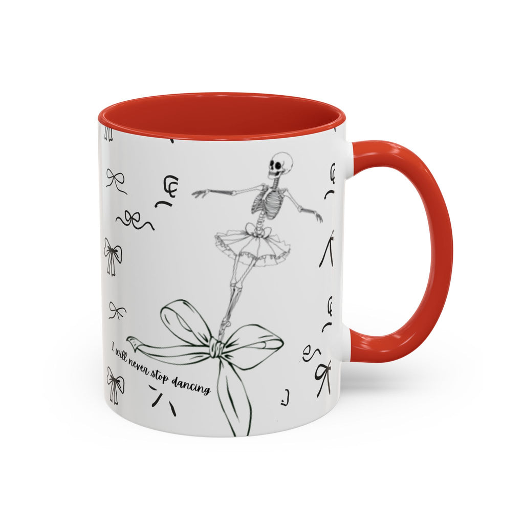Ballet Accent Coffee Mug — Cute Dark Ballet Design (11/15oz)