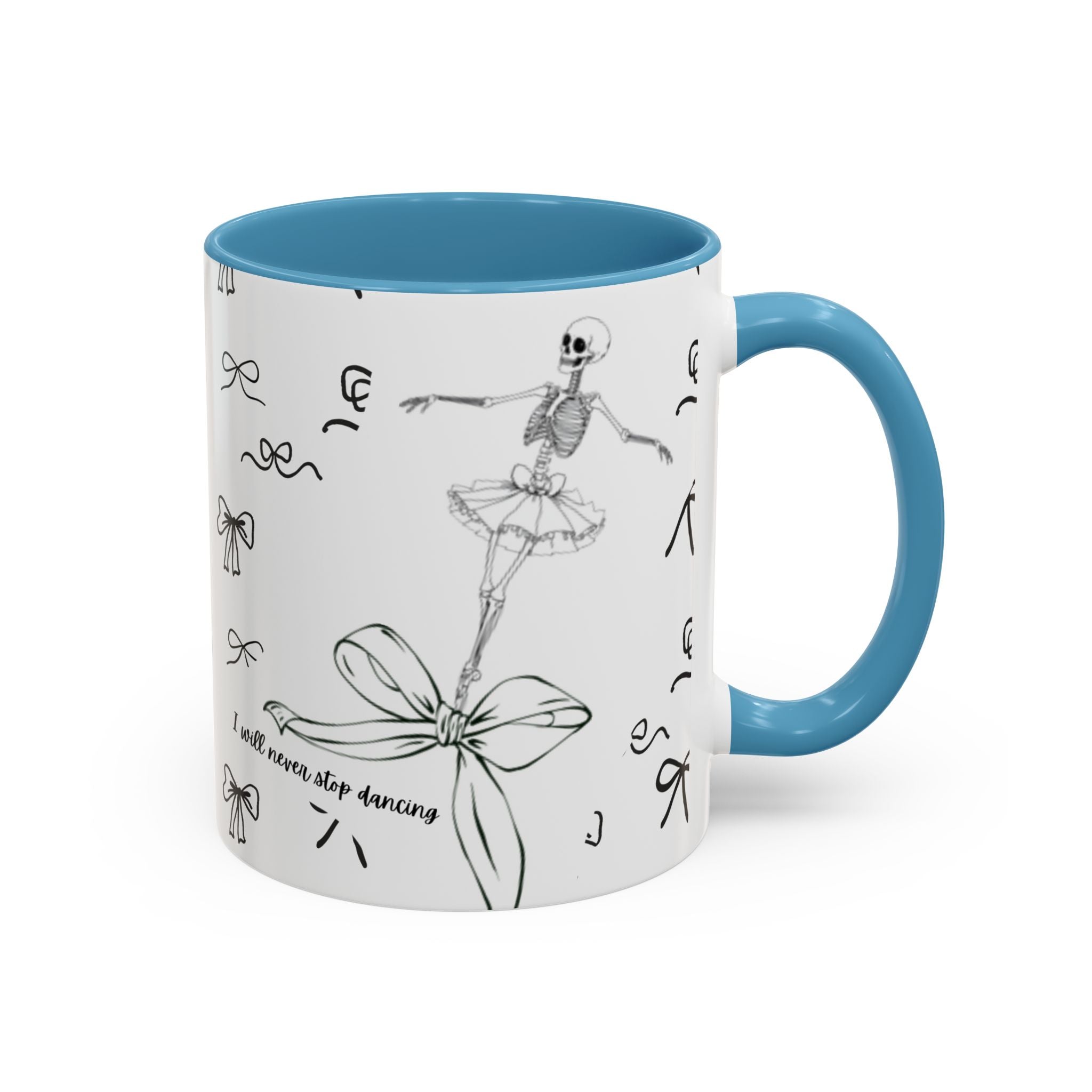 Ballet Accent Coffee Mug — Cute Dark Ballet Design (11/15oz)