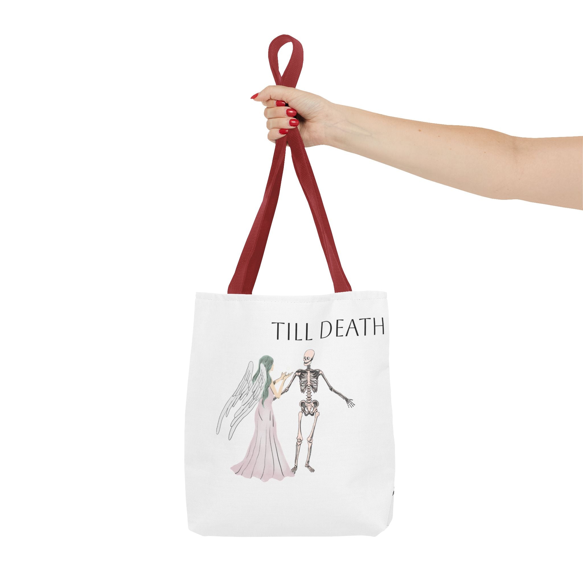 Love and Death 'Till Death Do Us Part' Tote Bag