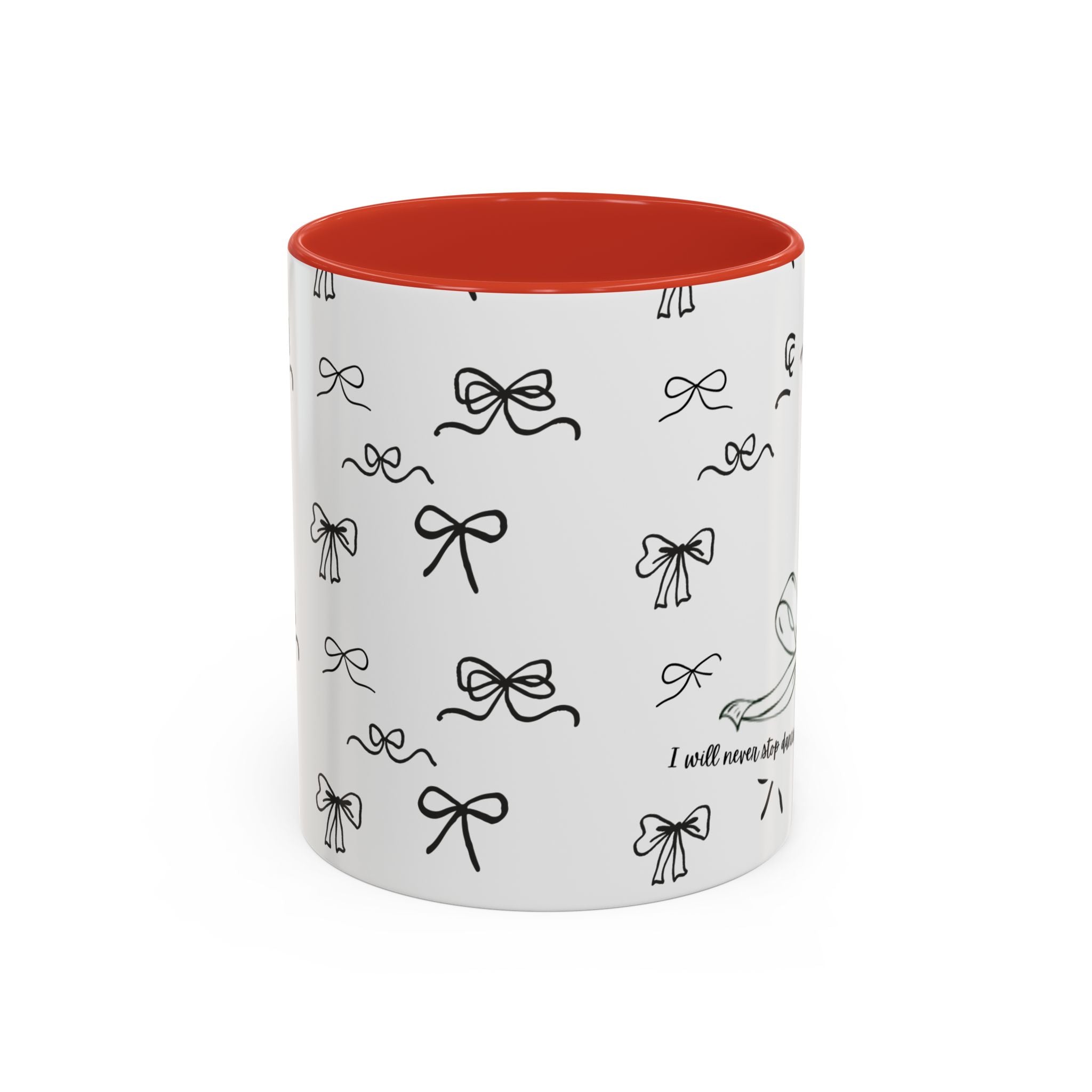 Ballet Accent Coffee Mug — Cute Dark Ballet Design (11/15oz)