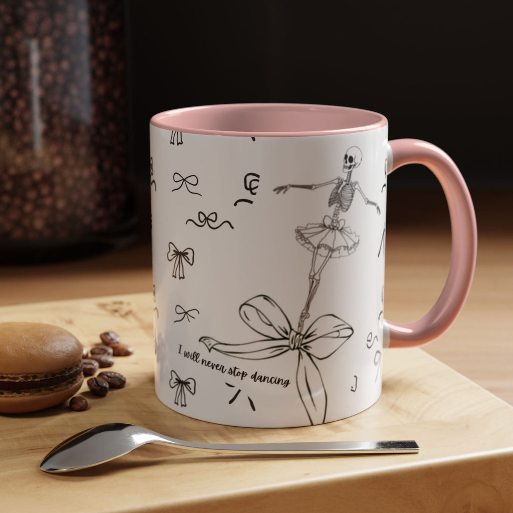 Ballet Accent Coffee Mug — Cute Dark Ballet Design (11/15oz)