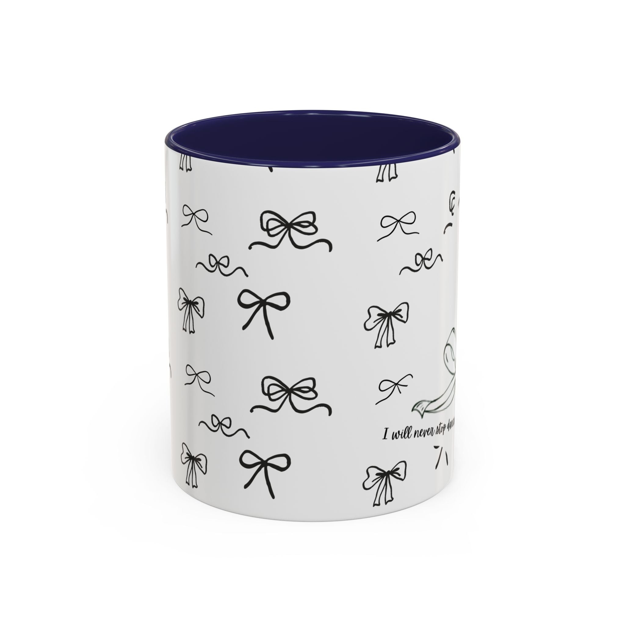 Ballet Accent Coffee Mug — Cute Dark Ballet Design (11/15oz)