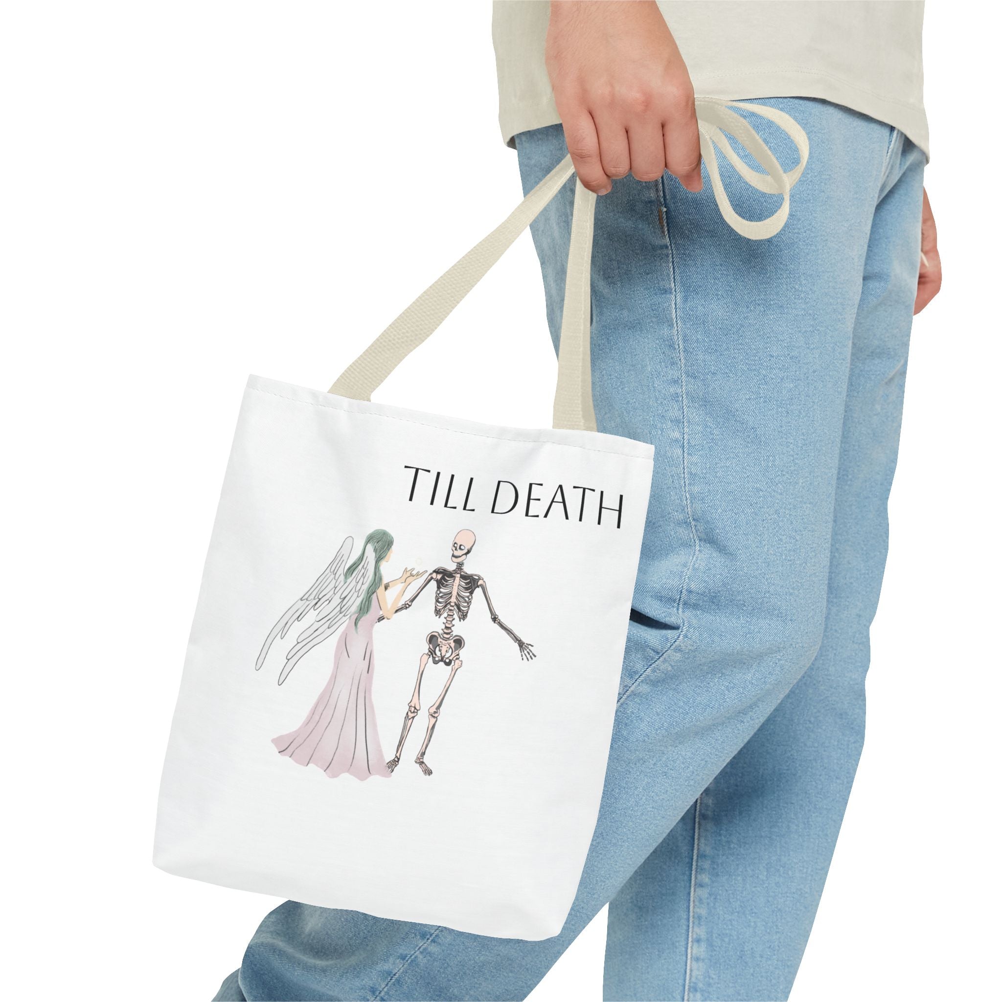 Love and Death 'Till Death Do Us Part' Tote Bag