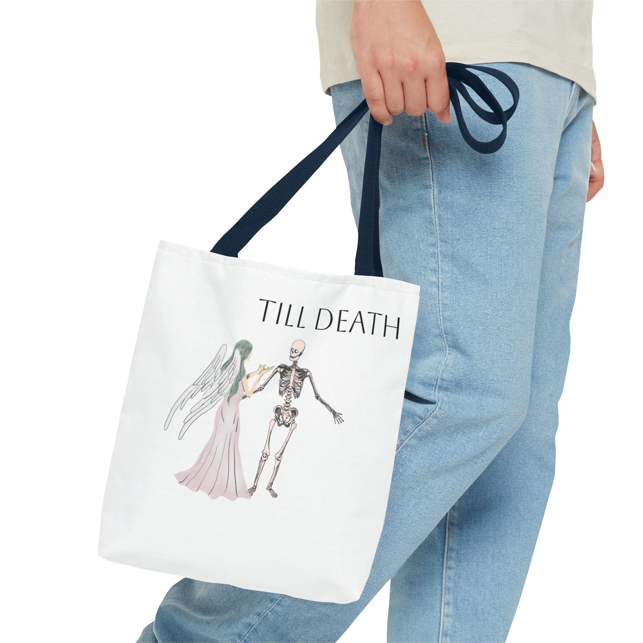 Love and Death 'Till Death Do Us Part' Tote Bag