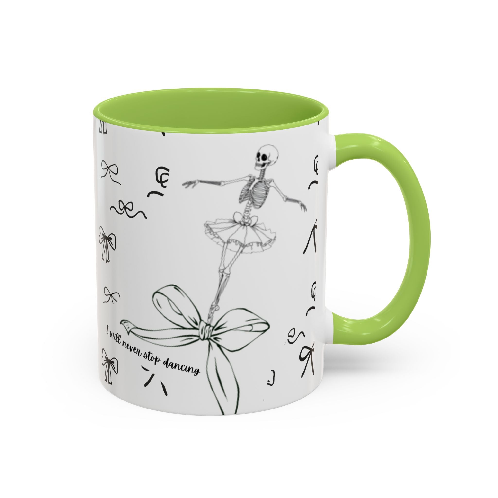 Ballet Accent Coffee Mug — Cute Dark Ballet Design (11/15oz)