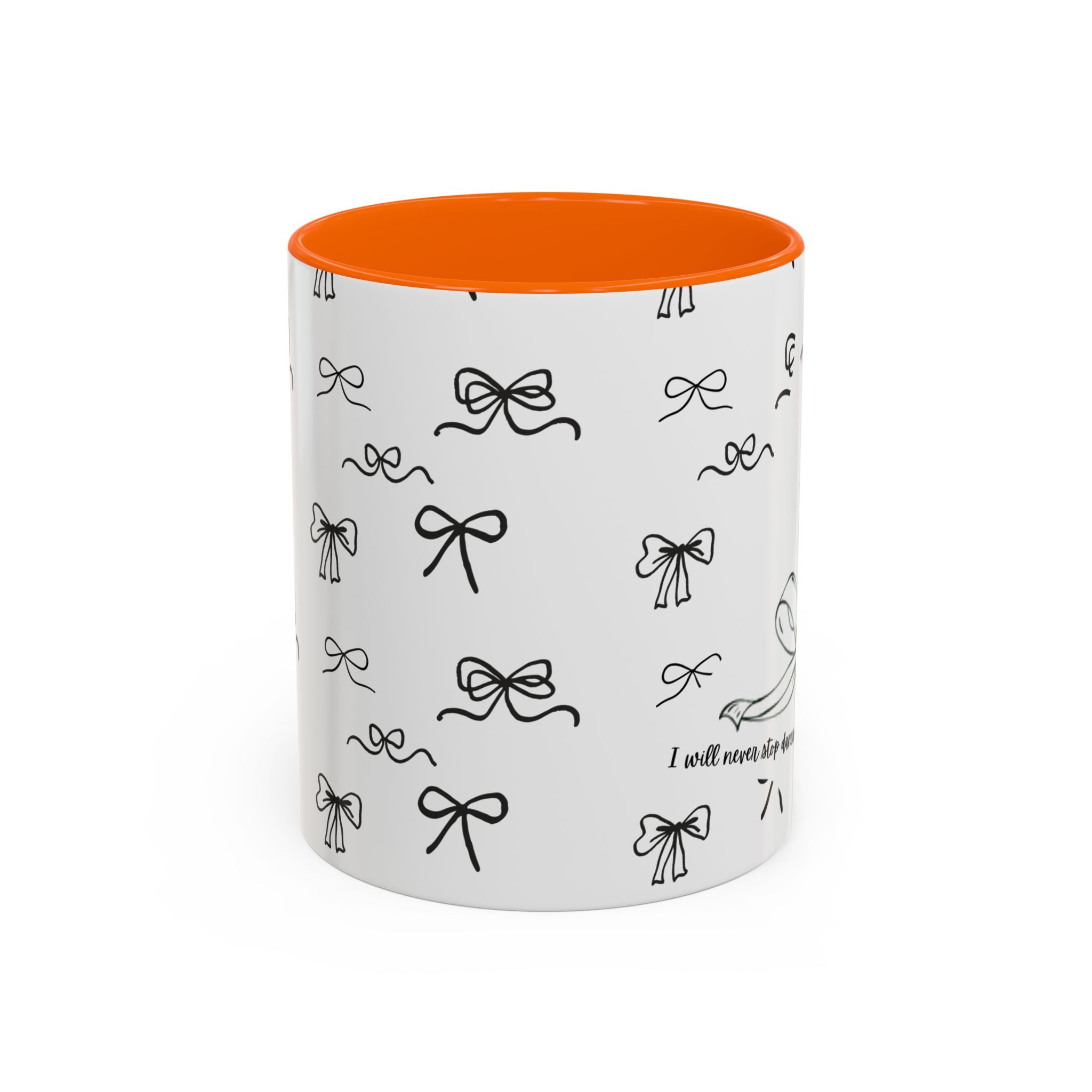 Ballet Accent Coffee Mug — Cute Dark Ballet Design (11/15oz)