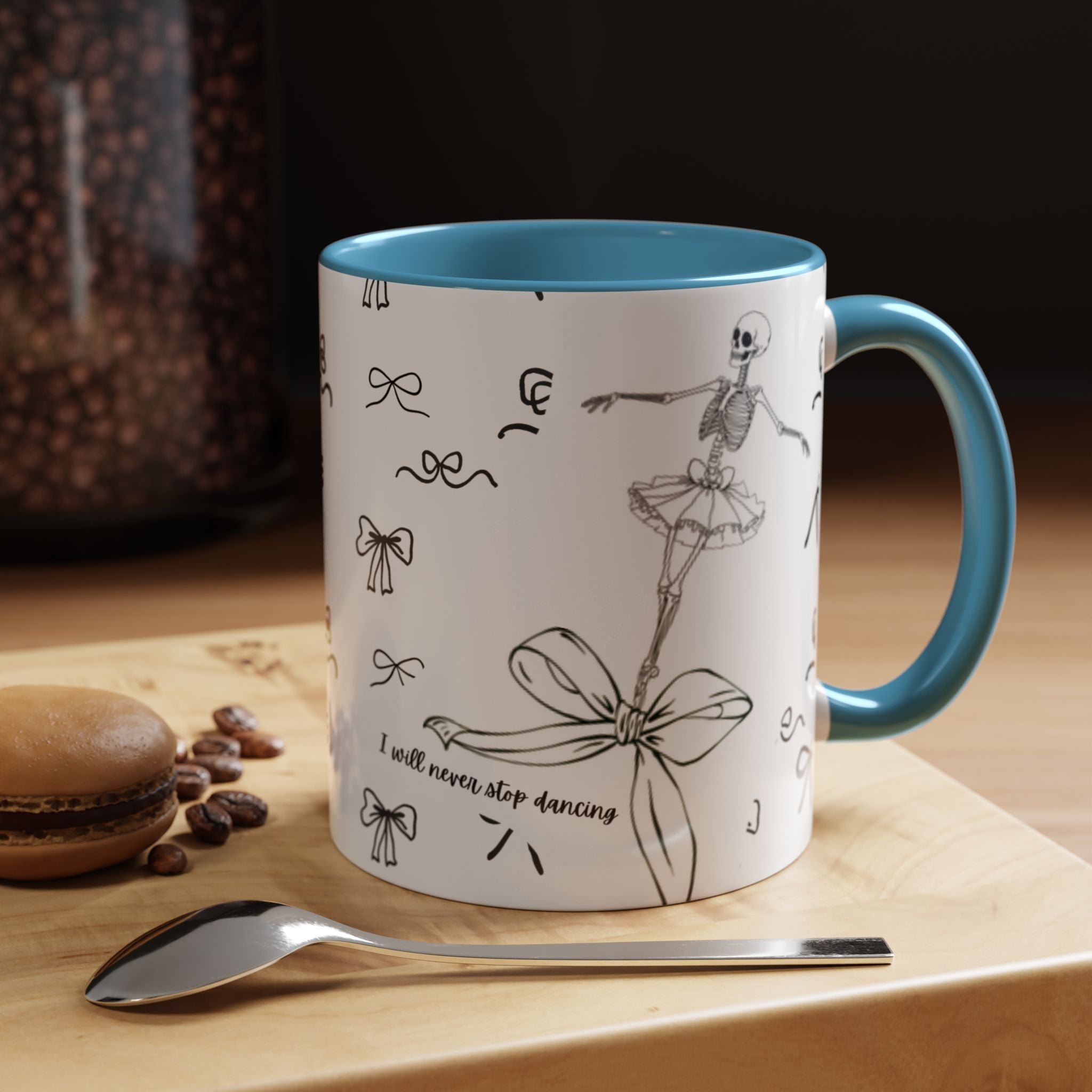 Ballet Accent Coffee Mug — Cute Dark Ballet Design (11/15oz)