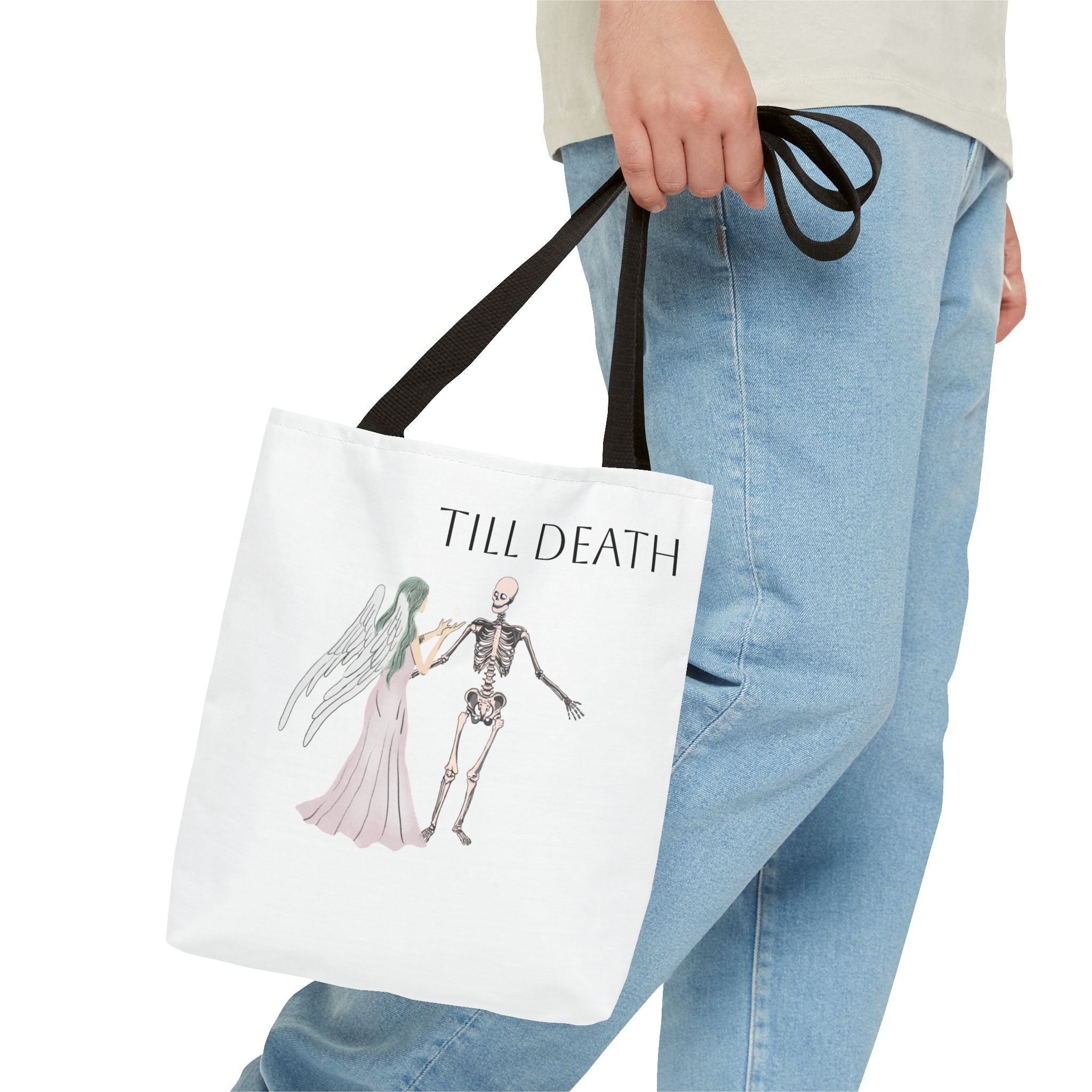Love and Death 'Till Death Do Us Part' Tote Bag
