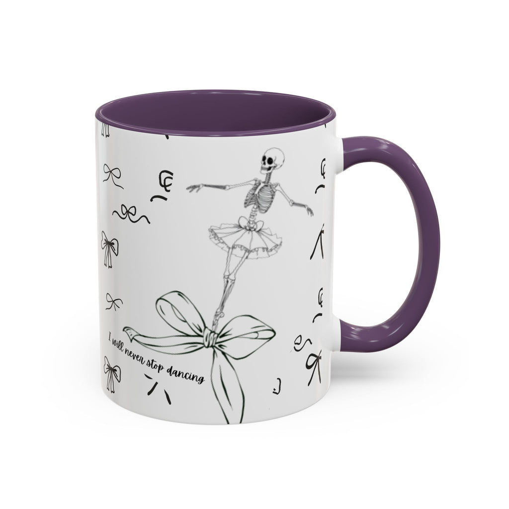 Ballet Accent Coffee Mug — Cute Dark Ballet Design (11/15oz)