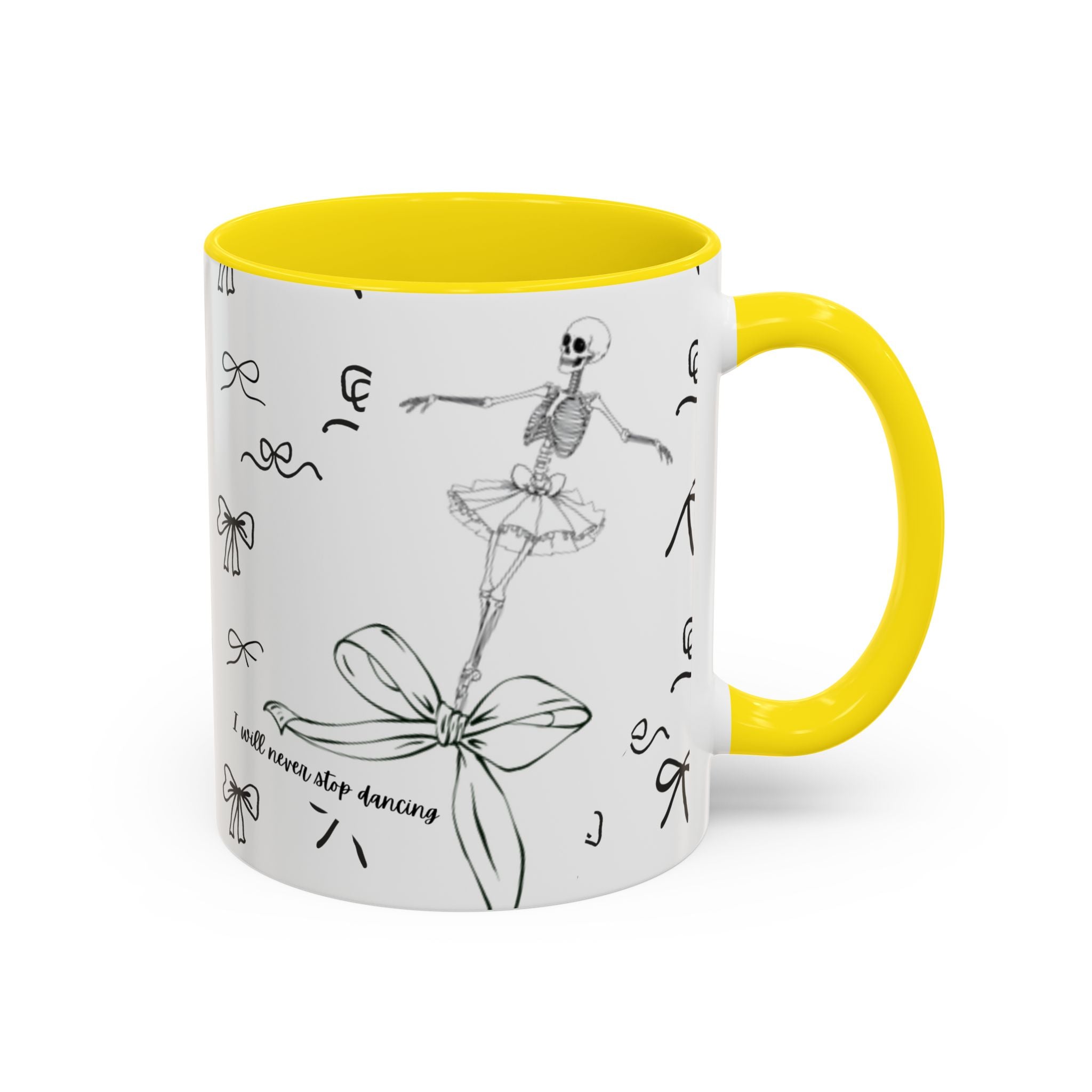 Ballet Accent Coffee Mug — Cute Dark Ballet Design (11/15oz)