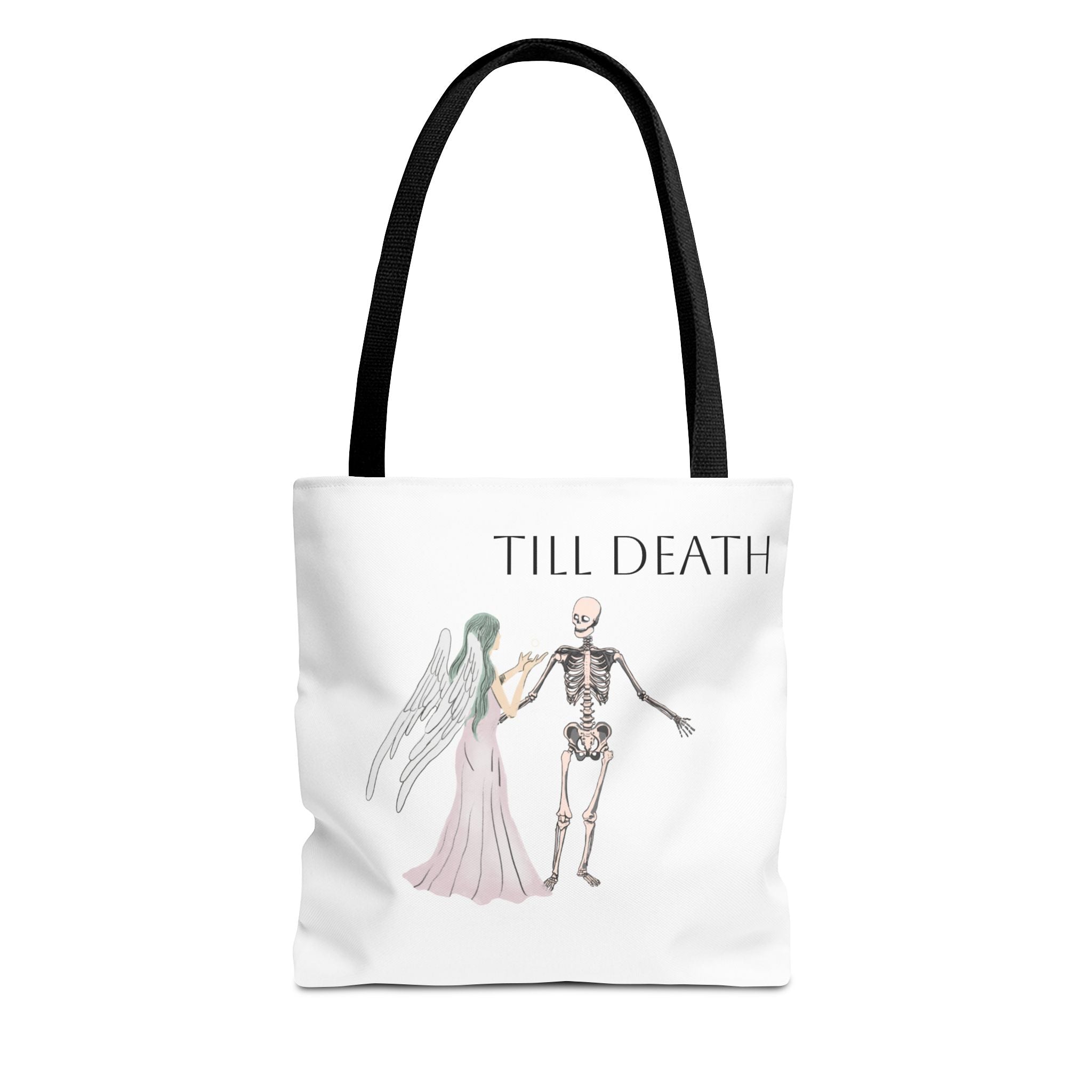 Love and Death 'Till Death Do Us Part' Tote Bag