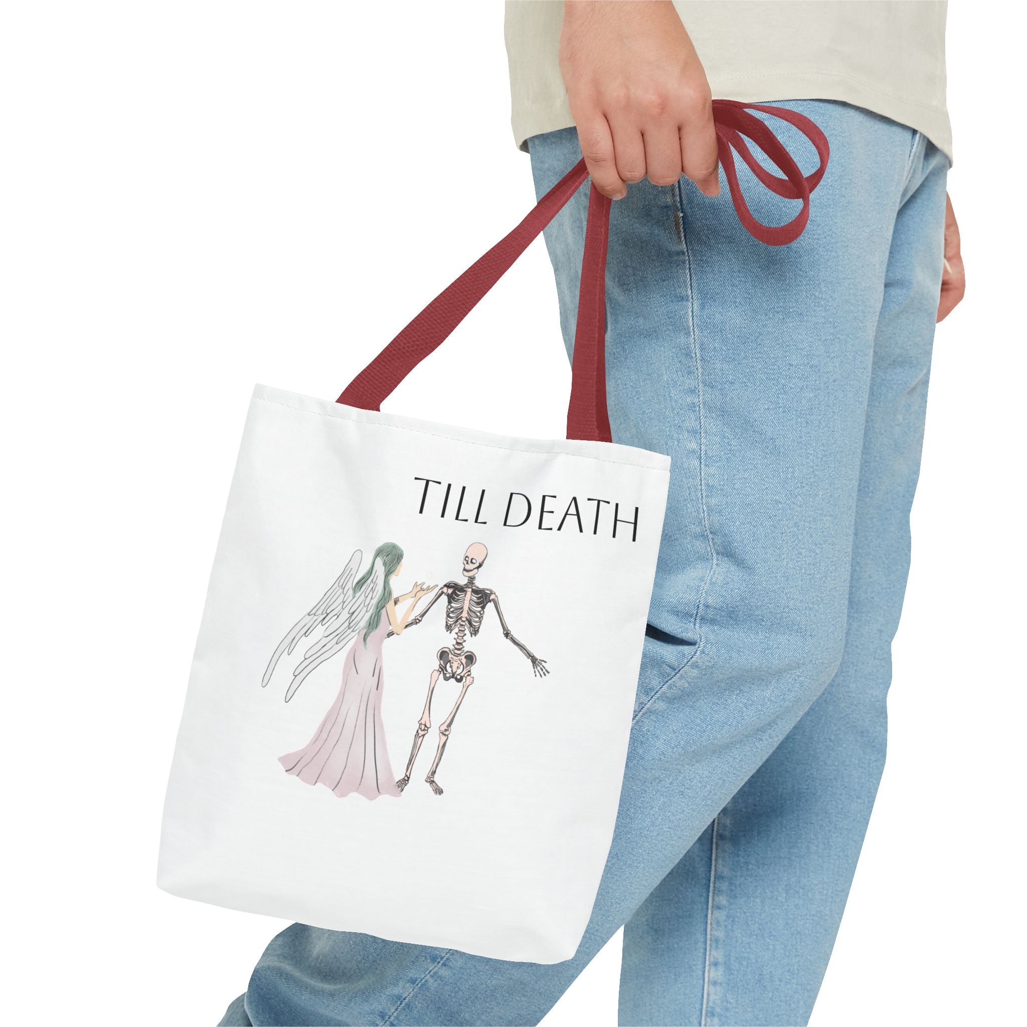 Love and Death 'Till Death Do Us Part' Tote Bag