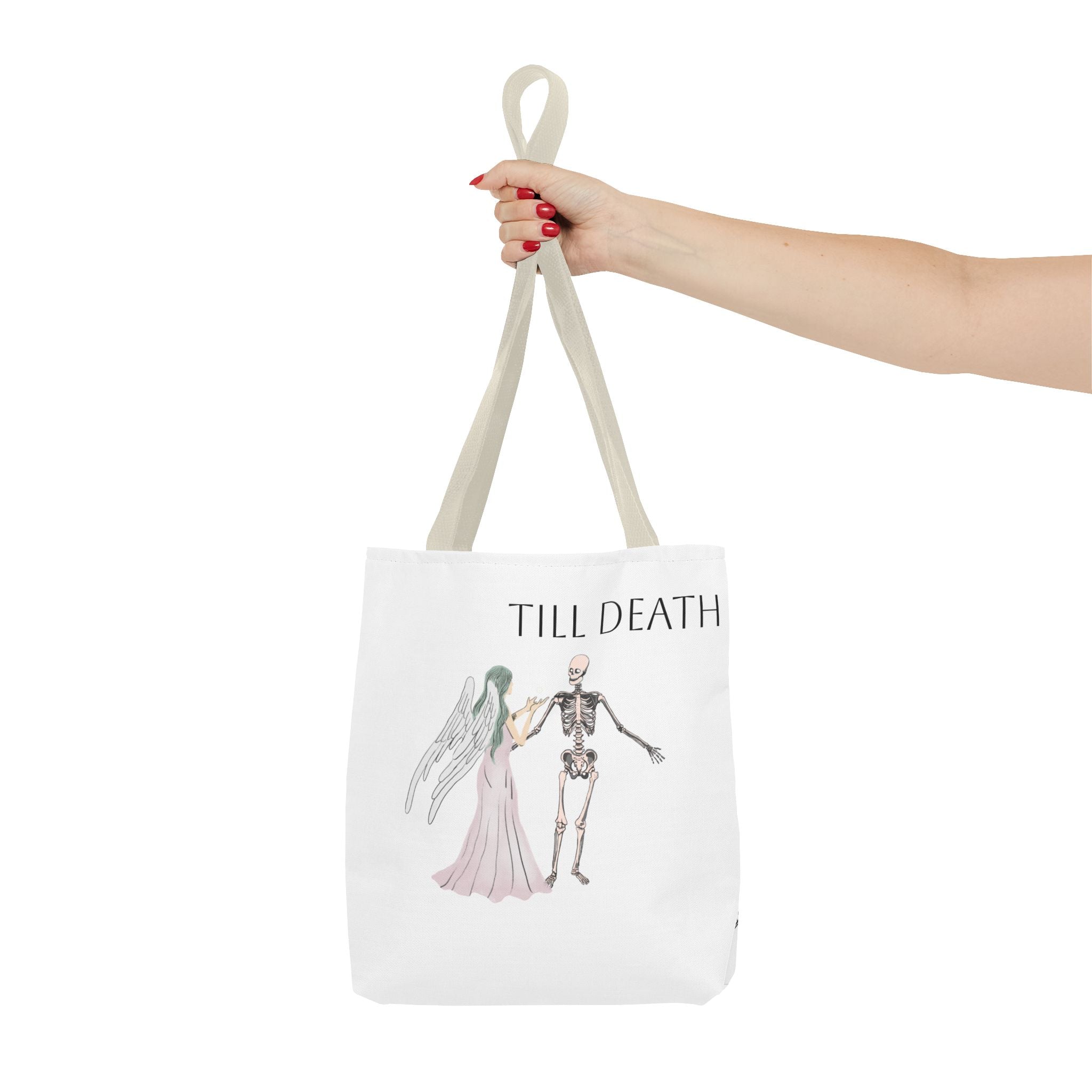 Love and Death 'Till Death Do Us Part' Tote Bag