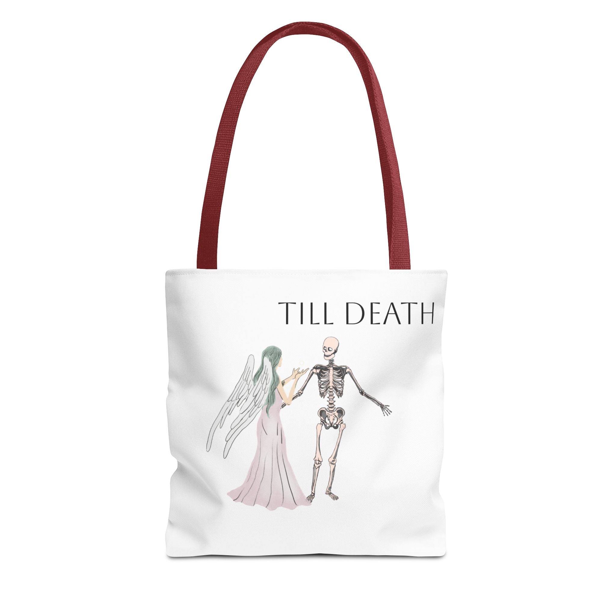 Love and Death 'Till Death Do Us Part' Tote Bag