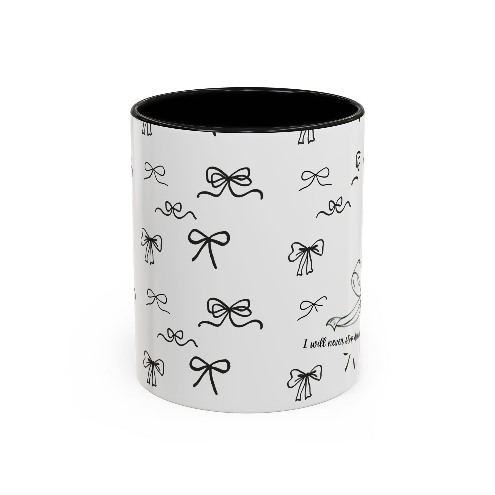 Ballet Accent Coffee Mug — Cute Dark Ballet Design (11/15oz)